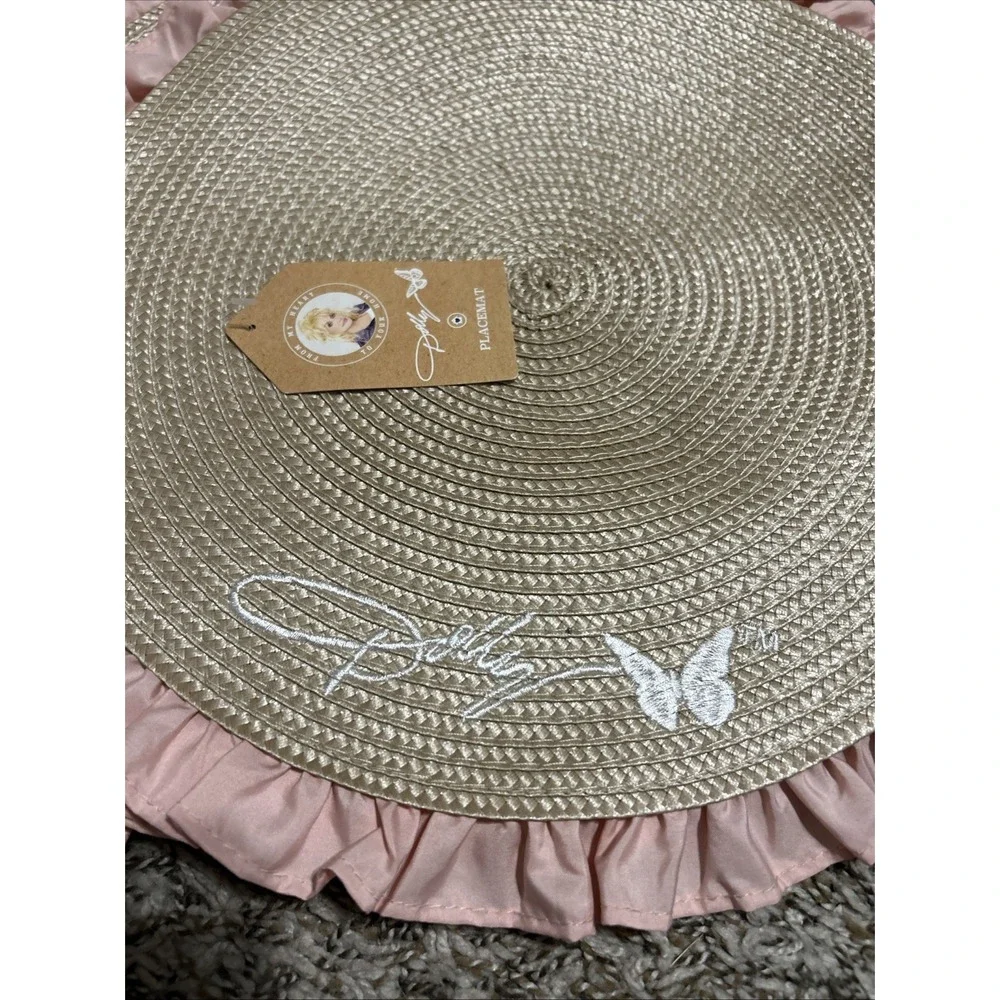 4 Dolly Parton Pink Round Placemats Discontinued Viral Kitchen Collection